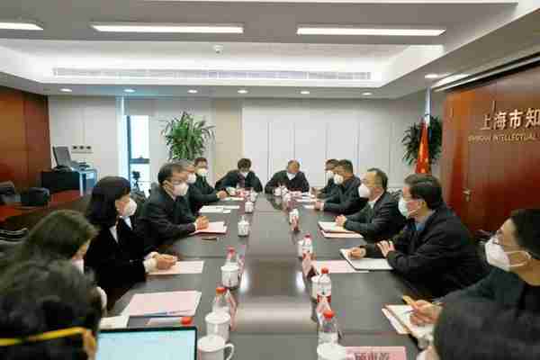 市知识产权局与上海对外经贸大学座谈交流