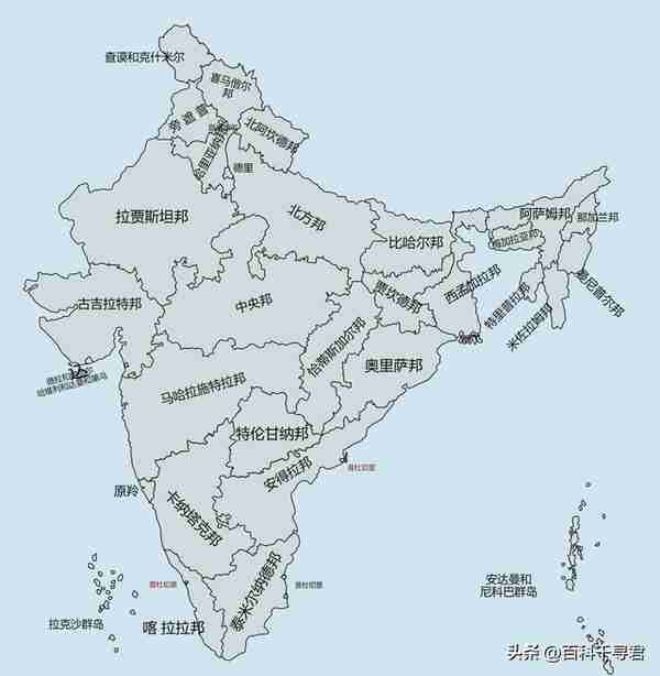 8张地图对比印度各邦和非洲各国，谁更胜一筹？